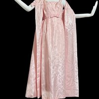 Vintage 1960s evening gown and opera coat ensemble