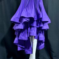 LILLIE RUBIN vintage 1980s ruffled party prom dress