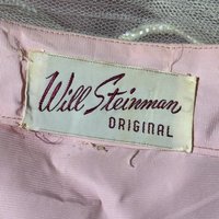 WILL STEINMAN ORIGINAL vintage 1950s prom dress, Pink tulle and sequins