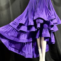 LILLIE RUBIN vintage 1980s ruffled party prom dress