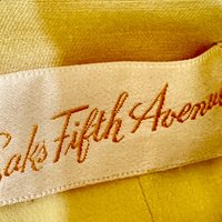 SAKS FIFTH AVENUE 1960s yellow Silk Dupioni Dress, Shell and Jacket set