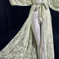 NATORI SAKS Fifth Ave, Sheer floral Japanese Kimono style robe