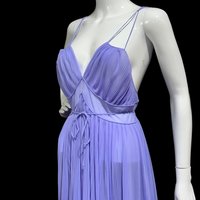 ROGERS RUNPROOF vintage 1950s micro pleated nightgown slip dress 