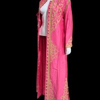 MOURJANA Moroccan kaftan, 1960s vintage evening caftan dress, Hand Made raw silk