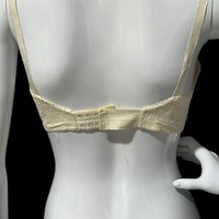 MAY JOIE vintage 1940s wedding bra, White bra, Something blue, size 34