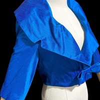 1950s vintage evening jacket, Custom Made cropped bolero shrug dinner coat