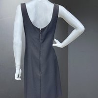 LILLIE RUBIN vintage 1960s dress, knee length little black dress, cocktail dress