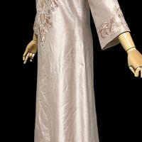 STAR OF SIAM, vintage caftan dress, Bangkok Silk Co, Maxi Kaftan party dress