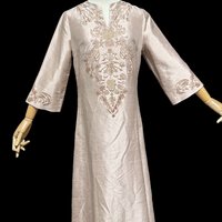 STAR OF SIAM, vintage caftan dress, Bangkok Silk Co, Maxi Kaftan party dress