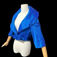 1950s vintage evening jacket, Custom Made cropped bolero shrug dinner coat