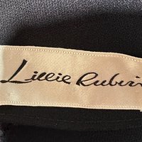 LILLIE RUBIN vintage 1960s dress, knee length little black dress, cocktail dress