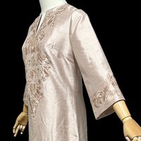 STAR OF SIAM, vintage caftan dress, Bangkok Silk Co, Maxi Kaftan party dress