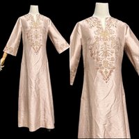 STAR OF SIAM, vintage caftan dress, Bangkok Silk Co, Maxi Kaftan party dress