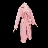 1960s vintage pink mohair coat, Mid Century stroller length open front coat with belt, medium