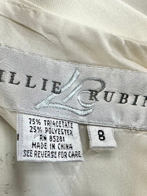 LILLIE RUBIN 1980s vintage evening slip dress with cutouts
