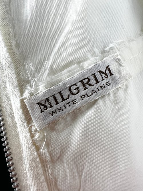 MILGRIM White Plains, 1960s vintage silk column bridal gown