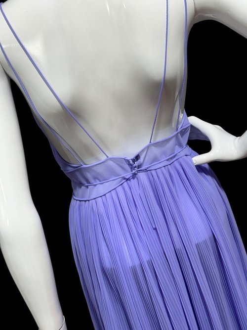 ROGERS RUNPROOF vintage 1950s micro pleated nightgown slip dress 