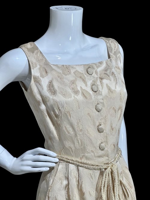B. COHEN 1940s vintage dressing gown, silk evening house dress