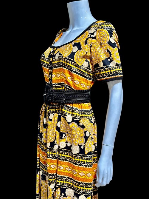 OSCAR de la RENTA 1960s vintage Paisley Day dress