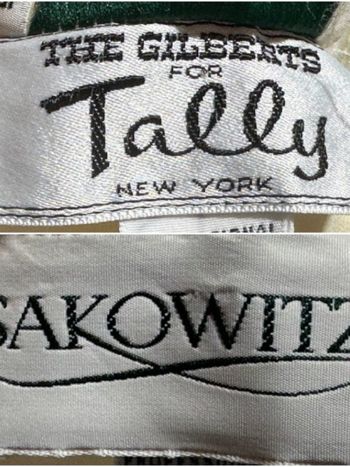 The Gilbert's for TALLY, SAKOWITZ 1970s vintage dress, creamy white poly chiffon cocktail party dress