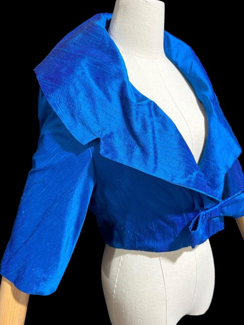 1950s vintage evening jacket, Custom Made cropped bolero shrug dinner coat