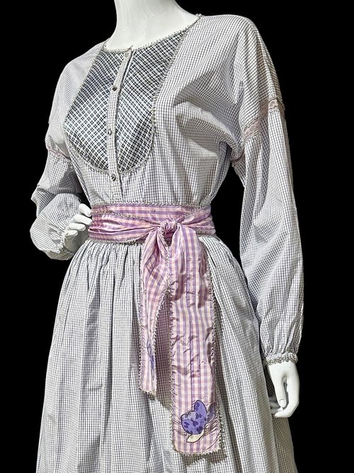 GEOFFREY BEENE vintage 1970s set suit ensemble, 3 piece blouse top and skirt set