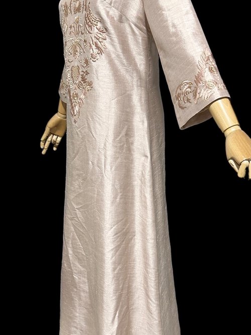 STAR OF SIAM, vintage caftan dress, Bangkok Silk Co, Maxi Kaftan party dress