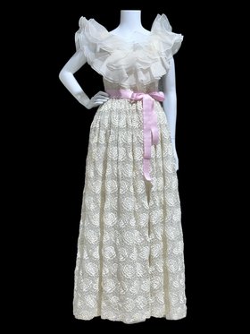 vintage evening dress gown, 